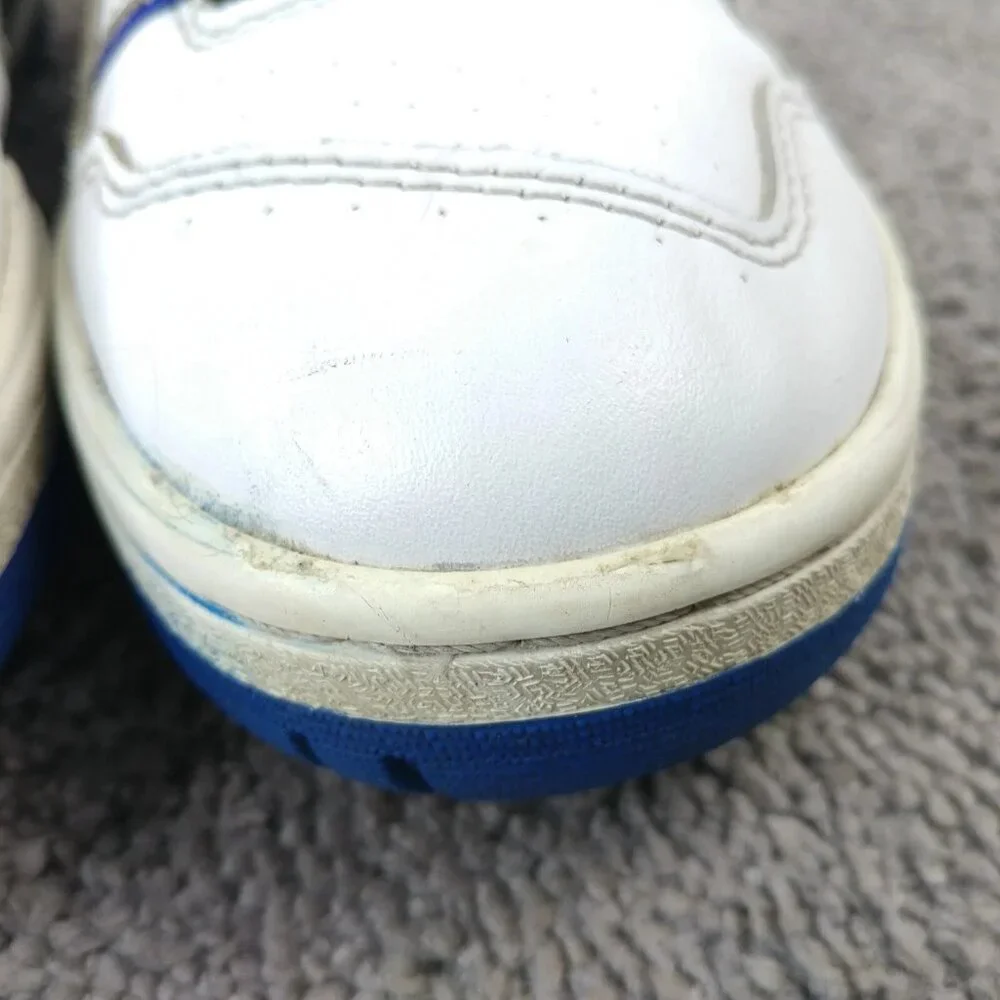 New Balance 550 Mens Size 7 Shoes Low Top White Blue Leather Lace Up Athletic